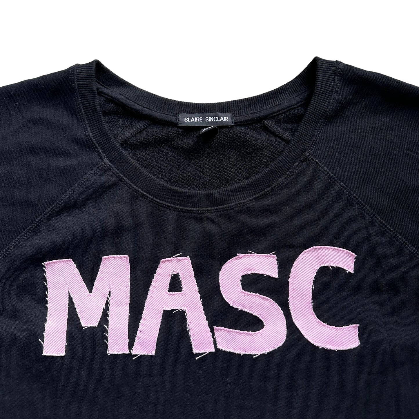 Handmade Pink MASC Earth Positive Recycled Slogan Sweatshirt Medium